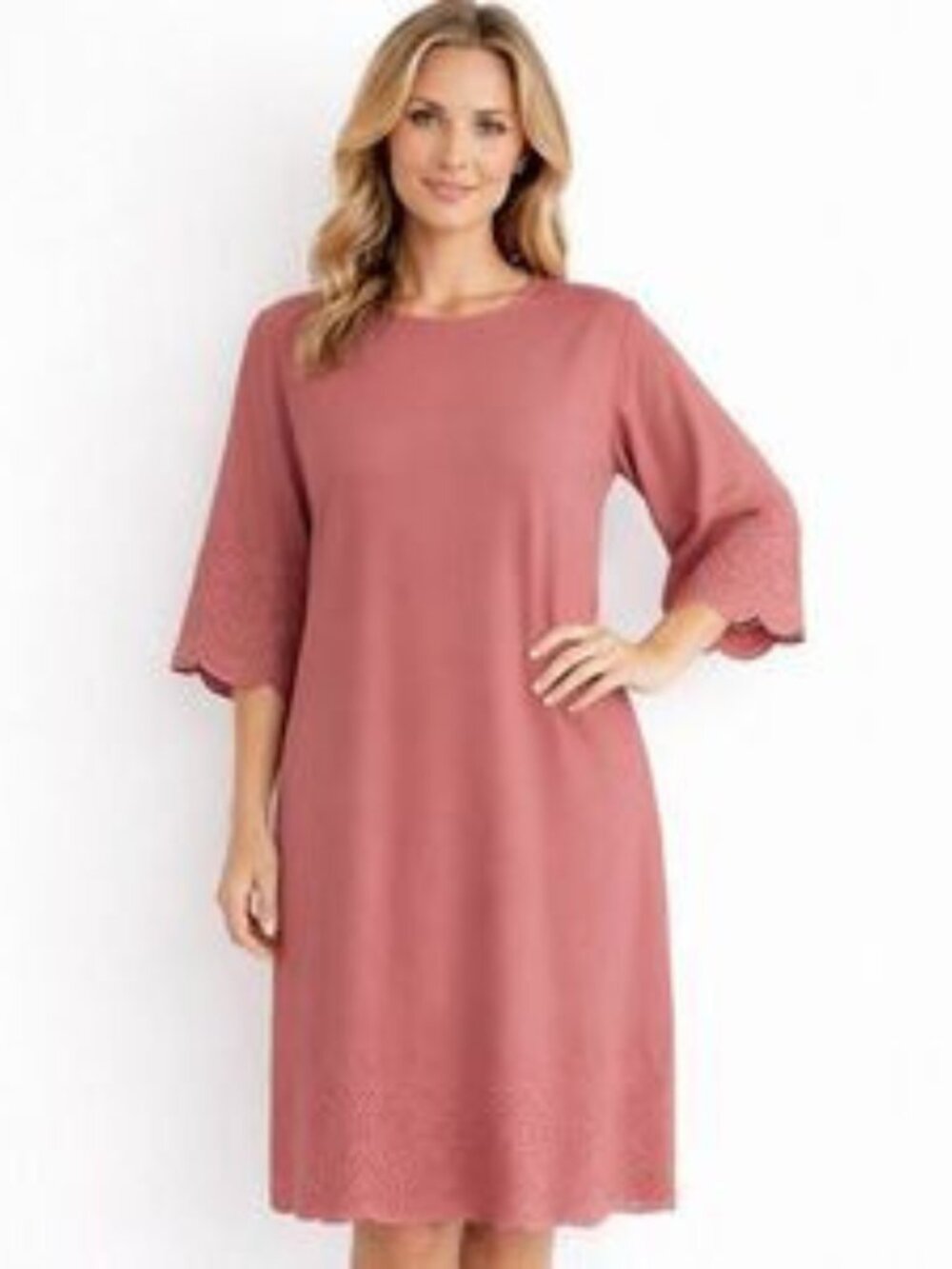 J. Jill Dusty Rose Cotton Dress